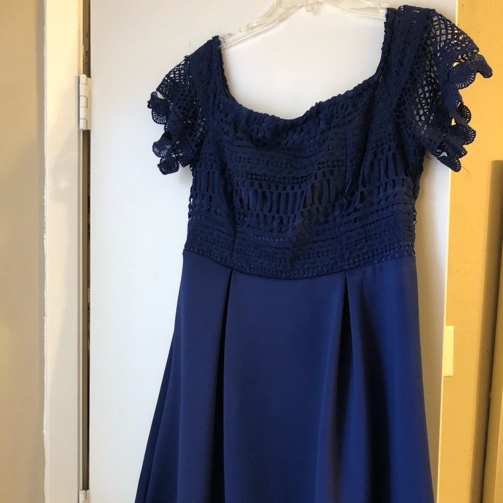 Francescas brand navy blue dress size large